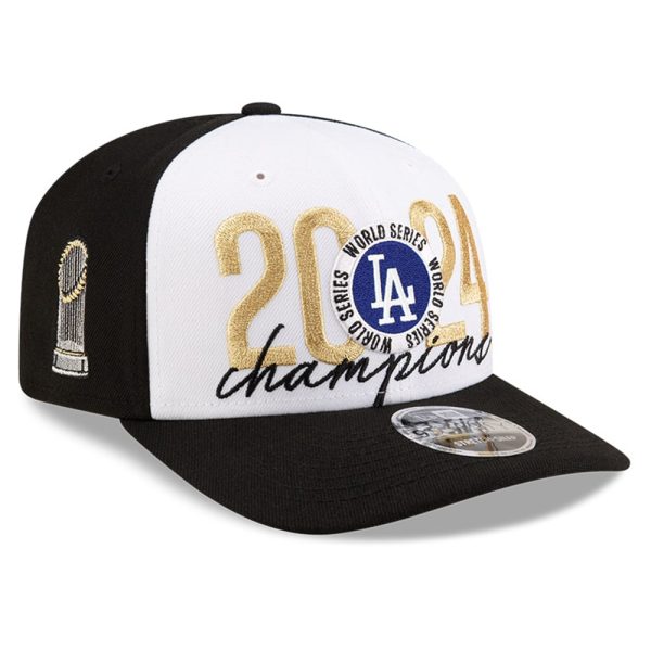 LA Dodgers Caps – mens los angeles dodgers new era black 2024 world series champions locker room 9seventy stretch-snap hat for Every Dedicated Supporter