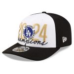 LA Dodgers Caps – mens los angeles dodgers new era black 2024 world series champions locker room 9seventy stretch-snap hat for Every Dedicated Supporter