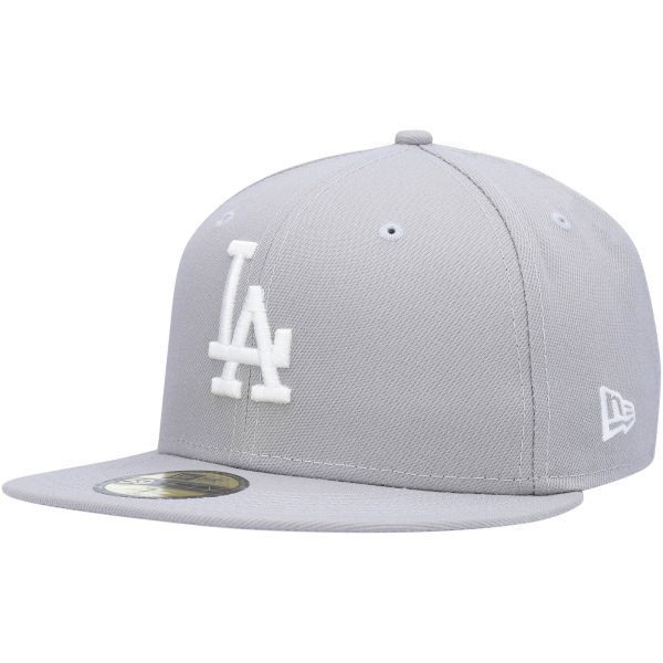 LA Dodgers Caps – mens los angeles dodgers new era gray white logo 59fifty fitted hat for Every Dedicated Supporter