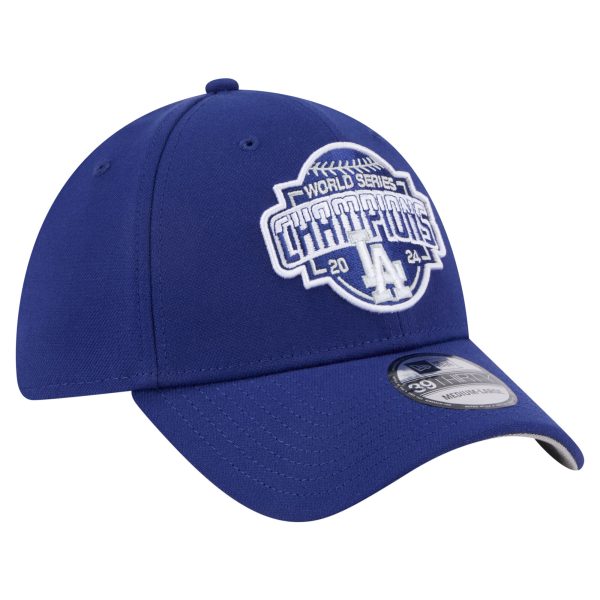 LA Dodgers Caps – mens los angeles dodgers new era royal 2024 world series champions 39thirty flex hat for Every Dedicated Supporter