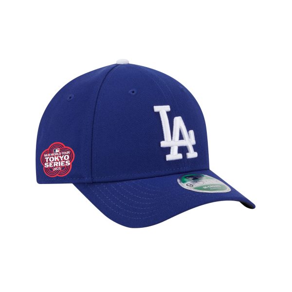 LA Dodgers Caps – mens los angeles dodgers new era royal 2025 mlb world tour tokyo series side patch 9forty m-crown adjustable hat for Every Dedicated Supporter